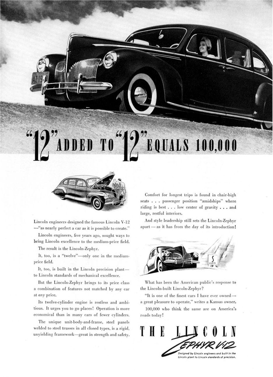1940 Lincoln Zephyr 22